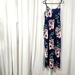 2/$30 Y2k Floral Maxi Sundress Womens S Resort‎ Beach Babydoll Summer